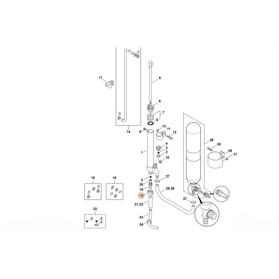 STIHL  Nakrętka skrzydełkowa 4247 708 4800